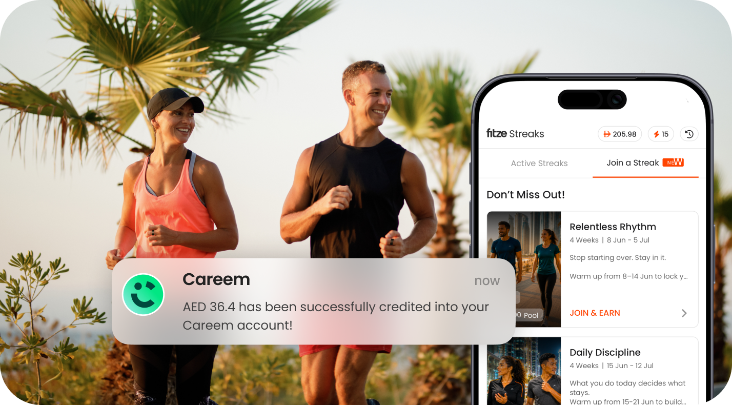 Active couple running outdoors