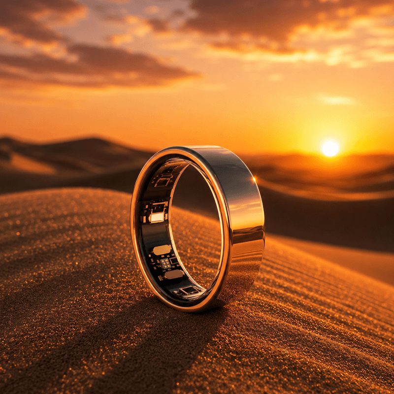 Desert Rose Finish Fitze Smart Ring